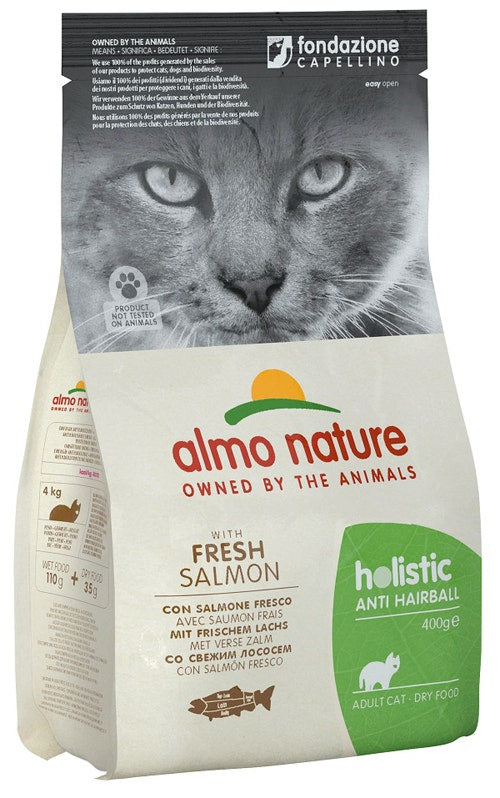 Almo Nature Anti Hariball Crocchette Salmone Fresco Per Gatti Adulti 400g
