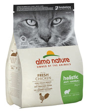 Almo Nature Anti-Hairball, croquettes au poulet frais pour chats adultes, sac de 2 kg