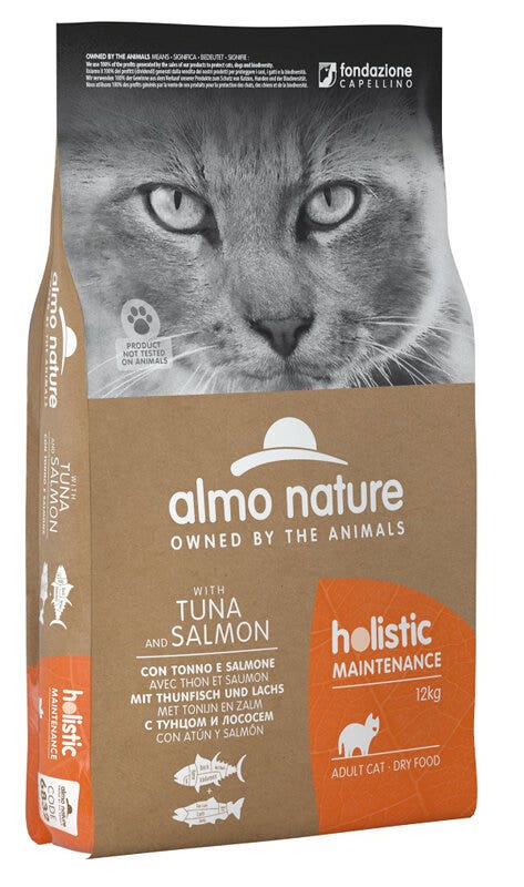 Almo Nature Holistic Maintenance Chat Thon et Saumon 12 kg