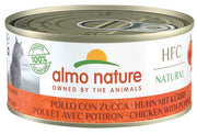 Almo Nature HFC Natural Nourriture humide au poulet et à la courge pour chats adultes Boîte de 150 g
