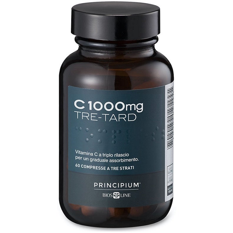 Principium C1000mg Tre Tard 60 Compresse - Integratore Vitamina C Potente