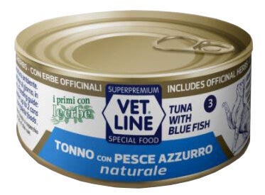 Vet Line Chat Thon et Poisson Boîte 70 g