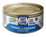 Vet Line Chat Thon et Sardines Boîte de 70 g