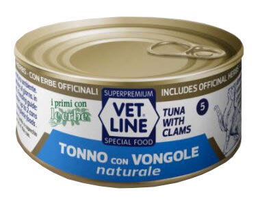 Vet Line Gatto Tonno E Vongole Lattina 70gr