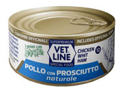 Vet Line Per Gatto Pollo Naturale + Prosciutto 70gr