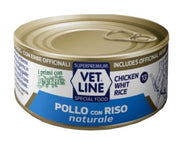 Vet Line pour chat Poulet au riz nature 70 g