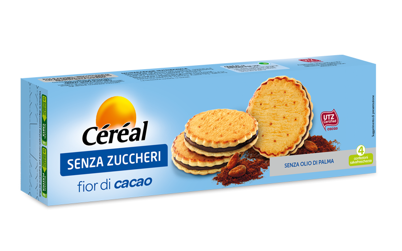 Biscuits aux céréales Fior Di Cacao sans sucre 196 g
