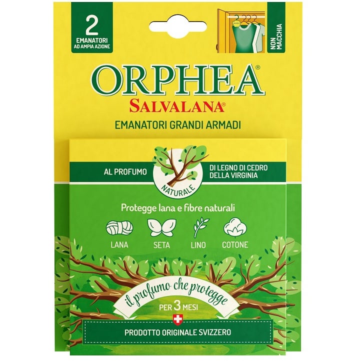 Orphea 2 grands diffuseurs pour armoires au parfum de bois de cèdre