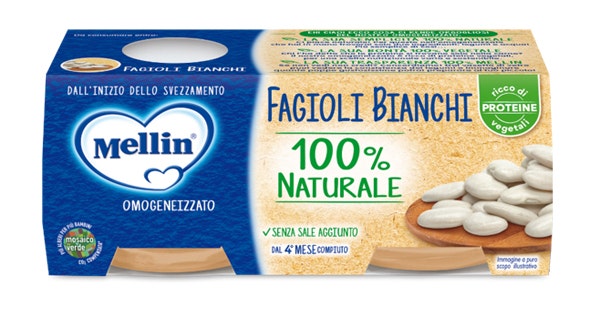 Mellin Purée de haricots blancs 2x80g