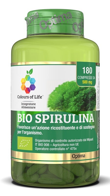 Optima Bio Spiruline Colours Of Life 180 comprimés