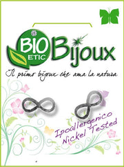 Bioetic Bijoux Boucles d'oreilles « Infinito » en argent 10 mm, 1 paire