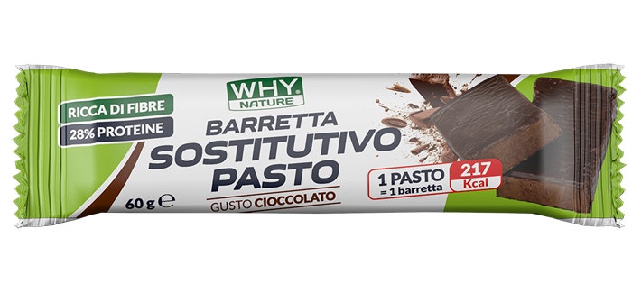 Why Nature Barretta Sostitutiva Ricoperta Di Fondente 60g