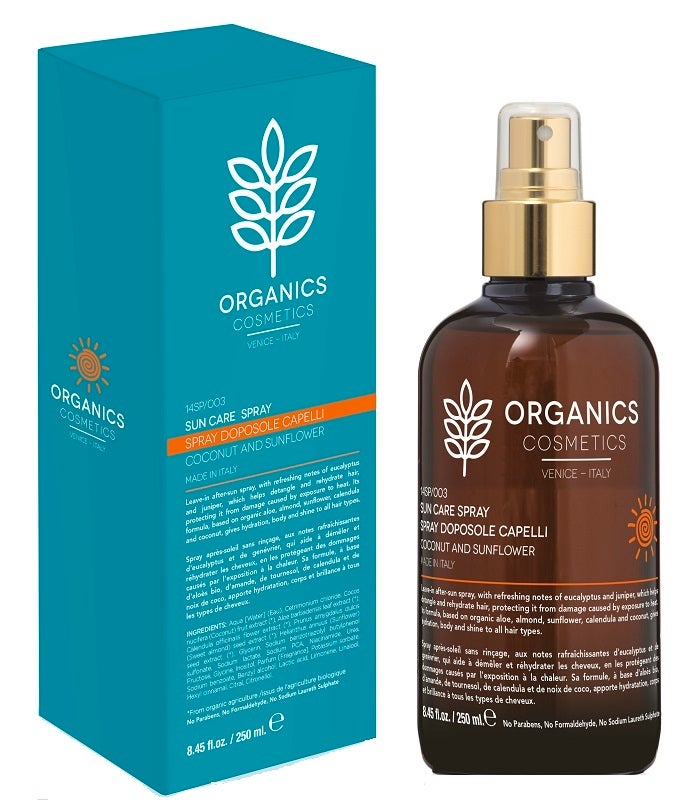Organics Cosmetics Spray Après-Soleil pour Cheveux 250 ml