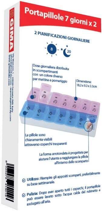 Pilulier hebdomadaire 7 Giornix2 1 pièce