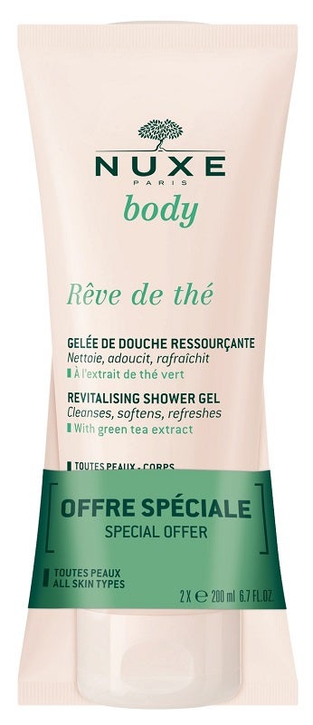 Nuxe Rêve De Thé Gel douche régénérant 2 x 200 ml