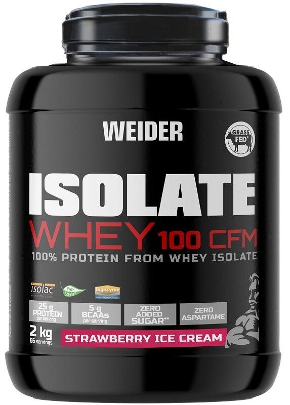 Weider Isolate Whey 100CFM Glace à la fraise 2 kg
