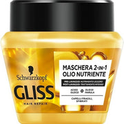 Schwarzkopf Gliss Masque 2 en 1 Huile Nourrissante 300 ml