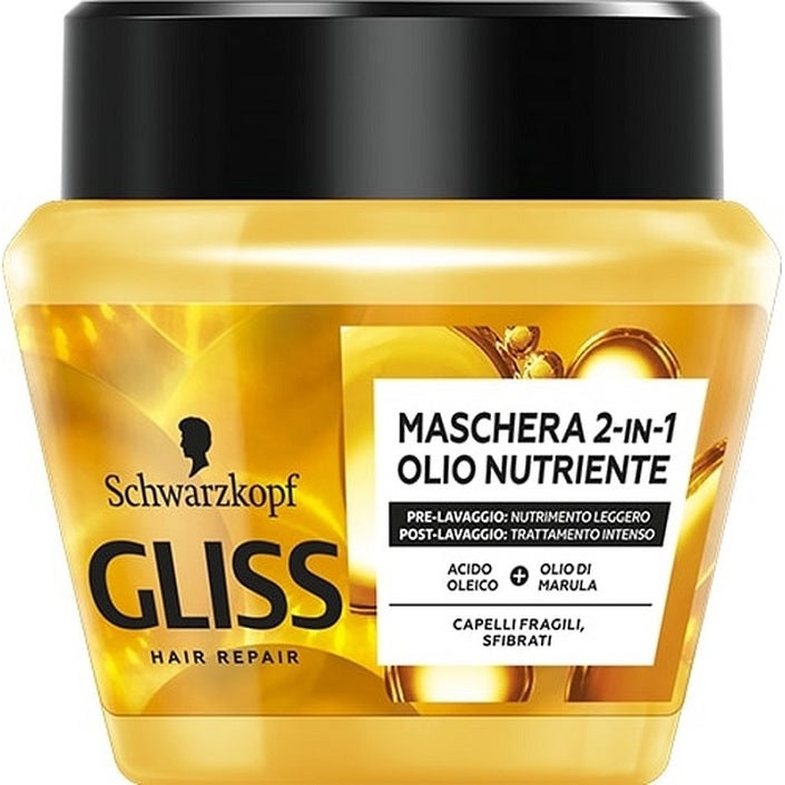 Schwarzkopf Gliss Masque 2 en 1 Huile Nourrissante 300 ml