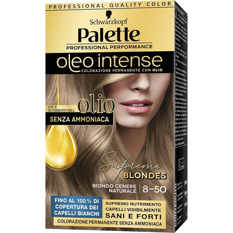Schwarzkopf Palette Oleo Intense Coloration permanente 8-50 Blond cendré naturel 173 g