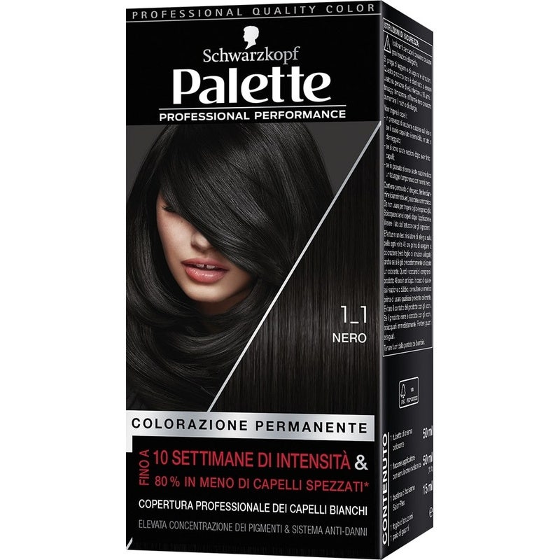 Schwarzkopf Palette Professional Performance Coloration permanente 1-1 Noir 170 g