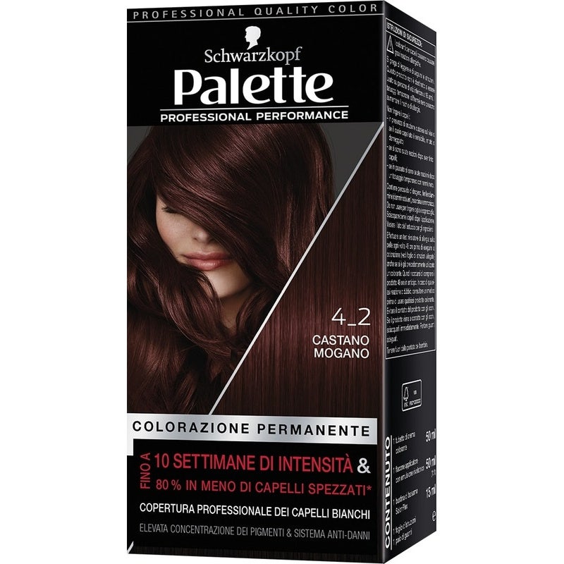 Schwarzkopf Palette Professional Performance Colorazione Permanente 4-2 Castano Mogano 170g