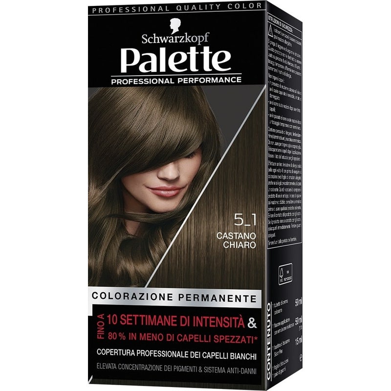 Schwarzkopf Palette Professional Performance Colorazione Permanente 5-1 Castano Chiaro 170g