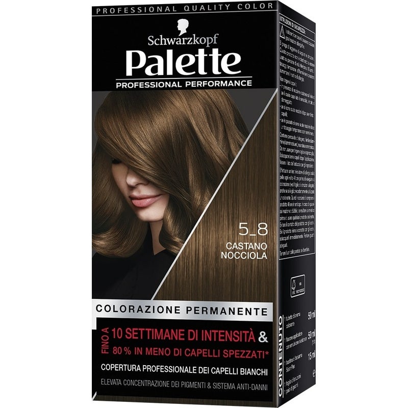 Schwarzkopf Palette Professional Performance Coloration permanente 5-8 Châtain noisette 170 g