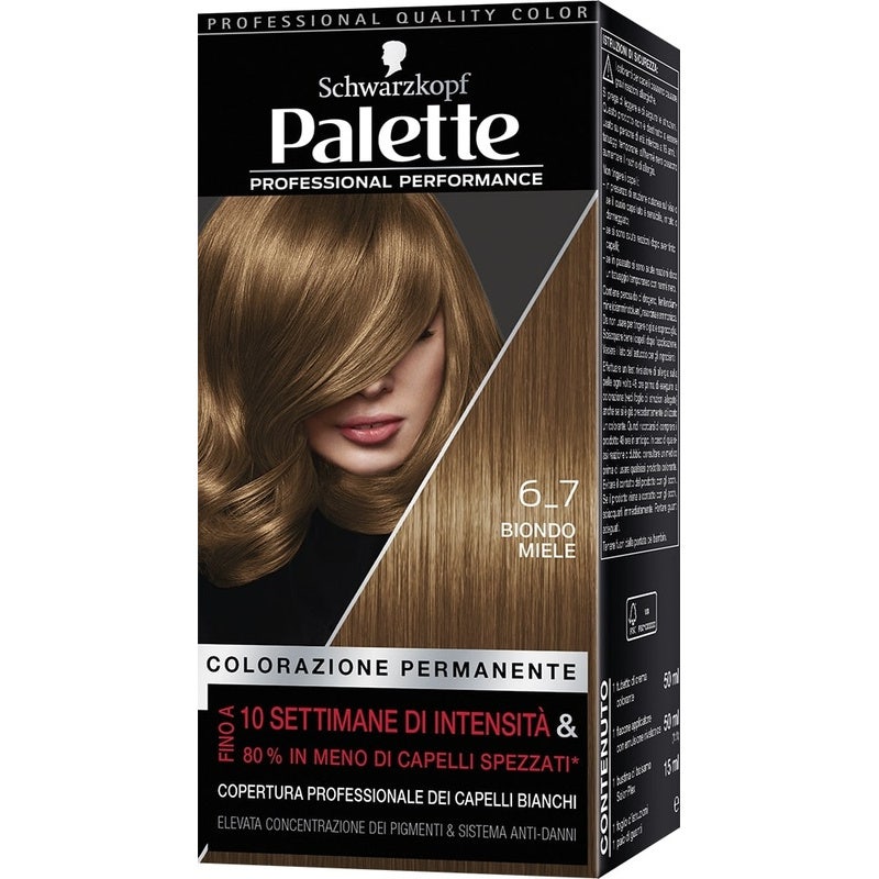 Schwarzkopf Palette Professional Performance Coloration permanente 6-7 Blond miel 170 g