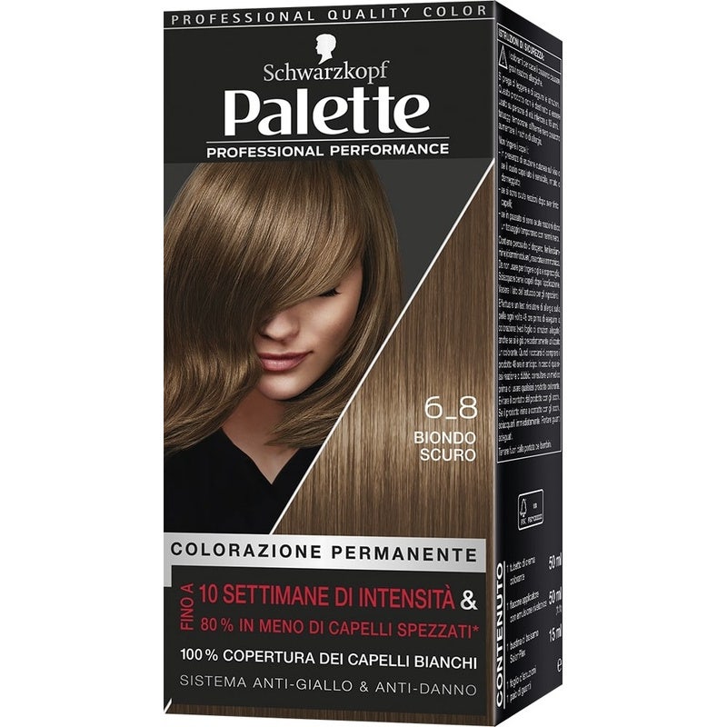 Schwarzkopf Palette Professional Performance Coloration permanente 6-8 Blond foncé 170 g