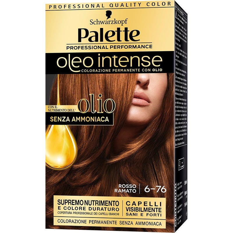 Schwarzkopf Palette Oleo Intense Coloration permanente 6-76 Rouge cuivré 173 g