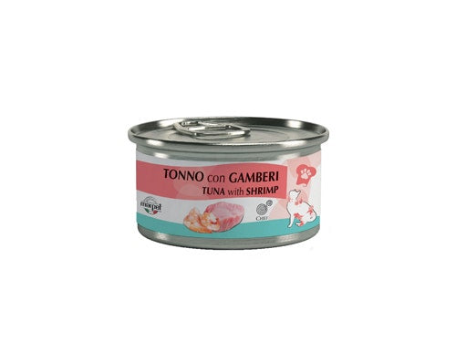 Marpet Chef Thon aux crevettes, nourriture humide pour chats adultes, boîte de 80 g