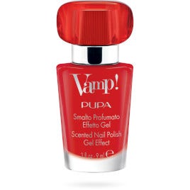 Pupa Vamp! Vernis à ongles parfumé effet gel 202 Carnal Red 9 ml
