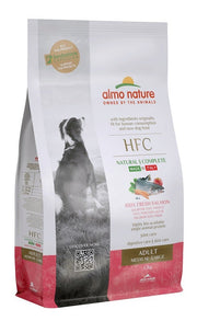 Almo Nature HFC Adult Croquettes au saumon pour chiens adultes de taille moyenne et grande, sac de 1,2 kg