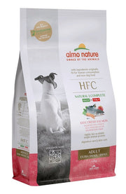 Almo Nature HFC Adult Croquettes au saumon pour chiens adultes de taille mini et petite, sac de 1,2 kg