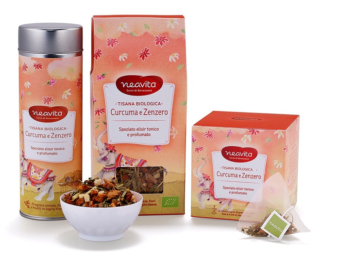 Neavita Silver Tin Tisana Curcuma E Zenzero Bio 80g