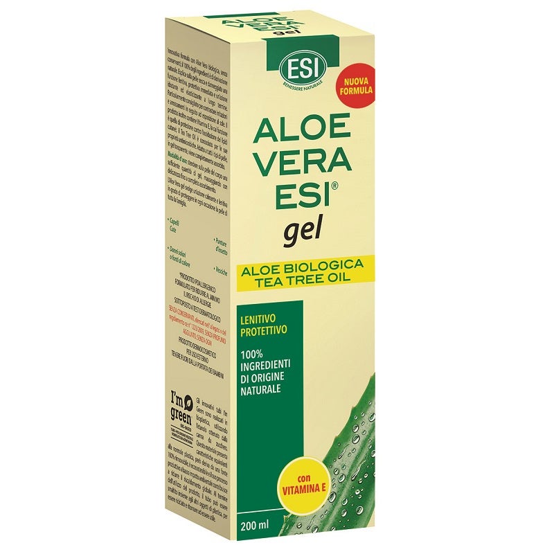 Esi Gel d'Aloe Vera à la Vitamine E + Huile d'Arbre à Thé 200 ml