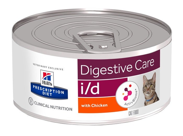 Hill's Prescription Diet I/D Digestive Care Bouchées de poulet pour chats Boîte de 156 g