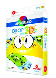 Master Aid Drop3D Boys Cerotti 5 Pezzi 7x5cm