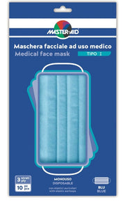 Master-Aid Mascherina Chirurgica Tipo I Monouso 10 Pezzi
