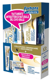Forhans Kit Lattoferrina Dentifricio + Collutorio + 1 Spazzolino