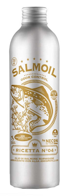 Necon Salmoil Ricetta 4 Odor Control Alimento Complementare Per Cani E Gatti 250ml