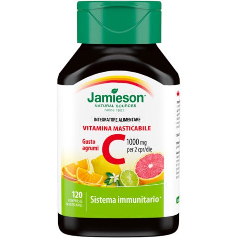 Jamieson Vitamine C 1000 Saveur Agrumes 120 comprimés à croquer