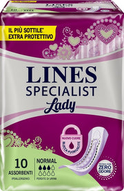 Lines Specialist Lady Serviettes hygiéniques pour incontinence normale 10 pièces
