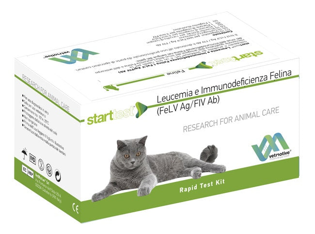 VetMotive Start Test Leucémie et immunodéficience féline (FeLV Ag / FIV Ab) 10 kits de test