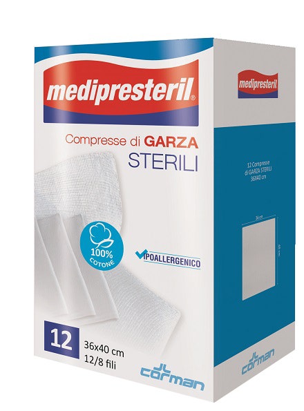 Medipresteril Compresses 12/8 Fu 36 x 40 cm, 12 pièces