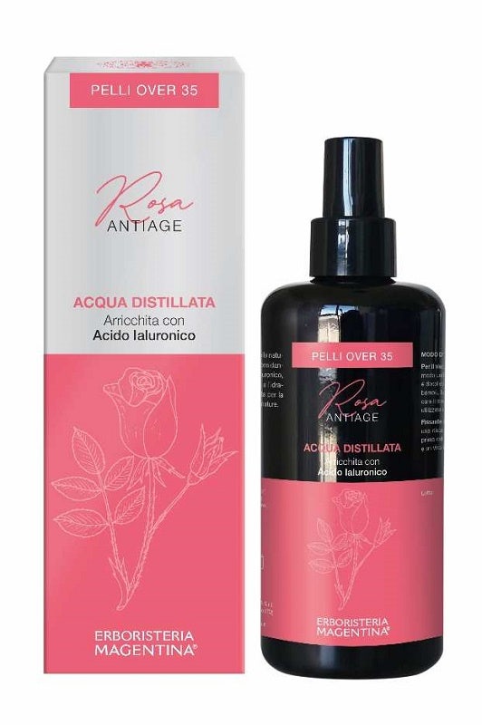 Eau distillée anti-âge à la rose 200 ml