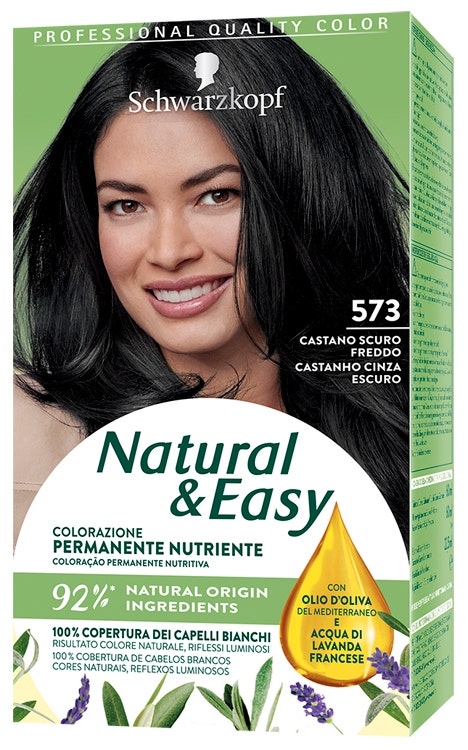 Schwarzkopf Natural & Easy Colorazione Permanente Capelli 573 Castano Scuro