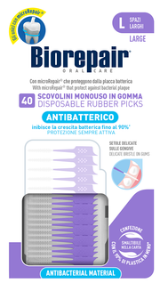 Biorepair Soft Pick Large brossettes en caoutchouc 40 pièces