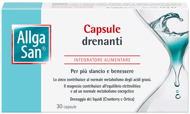 AllgaSan Complément alimentaire drainant pour le métabolisme des graisses 30 gélules