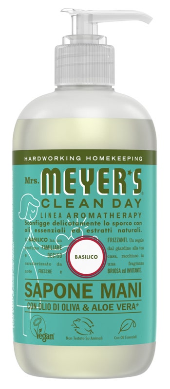 Mrs Meyer's Clean Day Savon Liquide pour les Mains Parfum Basilic 370 ml